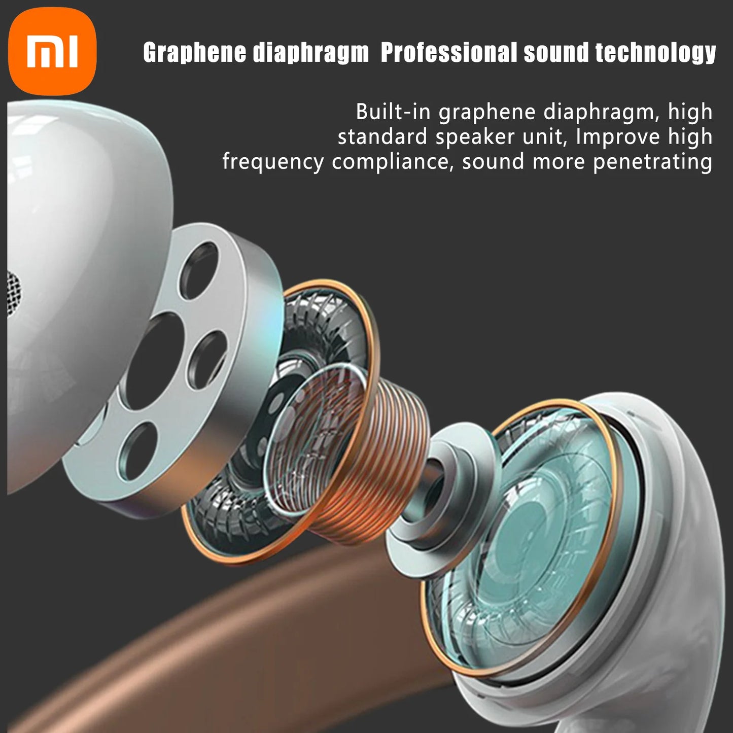 1-XIAOMI AP05 True Wireless Earphone Buds5 HIFI Stereo Sound Bluetooth5.3 Headphone MIJIA Sport Earbuds With Mic For Android iOS