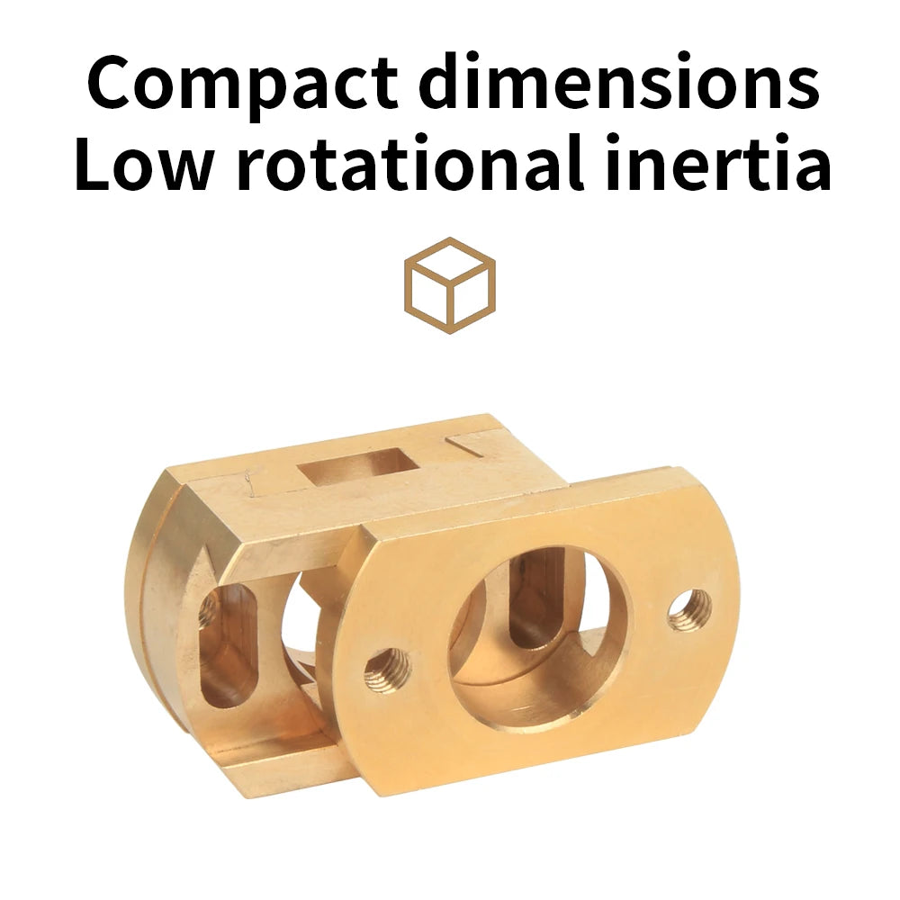 3DSWAY 18mm Oldham Coupling Ender 3 V2 CR10 CR10S Pro T8 Screw Coupler Z-Axis 8mm Brass Lead Screw Hot Bed for 3D Printer Parts