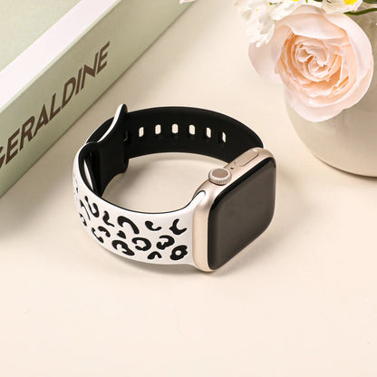 Engraved Strap For Apple Watch Band 45mm 44mm 42mm 41mm 40mm 49mm 44 mm Silicone Correa Bracelet Series 9 8 7 SE 6 5 4 3 Ultra 2