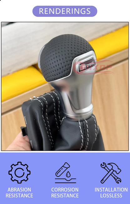 For Audi A3 S3 Rs3 Q5 S6 Rs6 A4 A5 A7 A6 Golf Mk6 Mk7 Automatic Gear Shift Knob Shift Lever Handle Head With Dust Cover