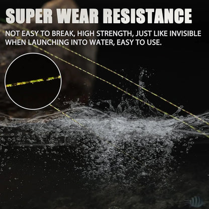 6000M 1000M Invisible Fishing Line 3D Spoted Bionic Fluorocarbon Coated Monofilament Nylon Line Speckle Carp Algae Fishing Pesca