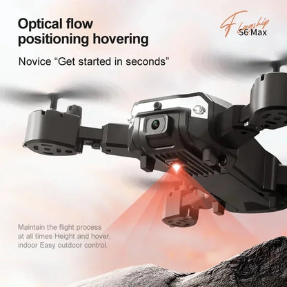 S6 Mini Drone Professional 4K HD Camera For XIAOMI Optical Flow Localization 3sided Obstacle Avoidance Quadcopter Toy Gift