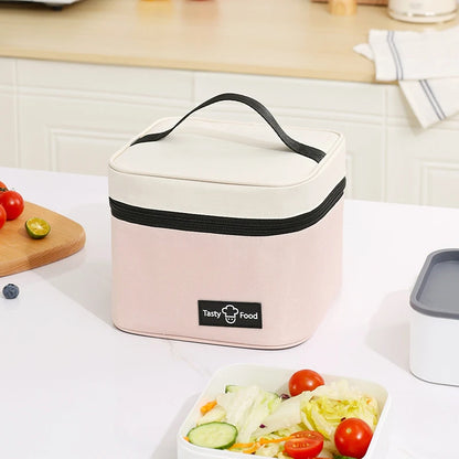 Square Thicken Thermal Lunch Box Bag Food Carrier Cooler Insulation Storage Bags Small Dinner Container for Adults Children