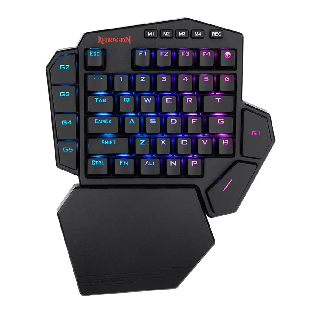 REDRAGON DITI ELITE K585 RGB 42 Key 2.4Ghz Wireless One-handed Mechanical Gaming Keyboard Blue Switch 7 Programmable Macro Keys