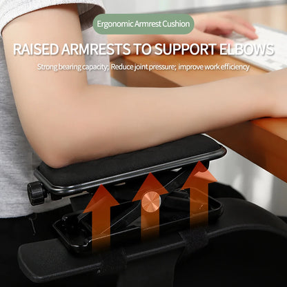 V2S Chair Armrest Elevating Pad Gamer Computer Hand Bracket Arm Support Elevating Adjustment Memory Cotton Wrist Pad Mousepad