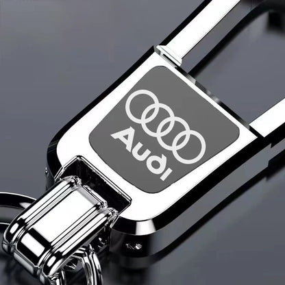 Fashion Metal Car Keychain Key Chain Ring Car Key Holder Auto Styling For Audi S Q7 A1 A7 Q3 8L TT Mk2 C5 A5 A3 A4 B8 8P 8V A6 C