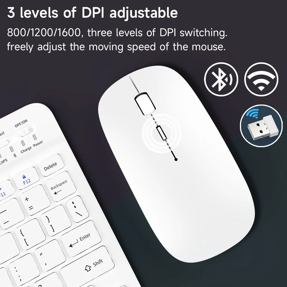 Wireless Keyboard For IOS Android Windows for iPad Keyboard Air Mini Pro Bluetooth Keyboard Mouse For Apple Xiaomi Huawei Tablet