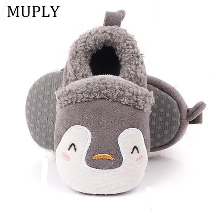 Baby Shoes Adorable Infant Slippers Toddler Baby Boy Girl Knit Crib Shoes Cute Cartoon Anti-slip Prewalker Baby Slippers