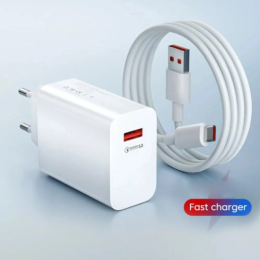 USB Charger Fast Charging USB Type C Cable For iPhone Huawei Samsung Xiaomi Quick Charge USB Phone Charger Adapter