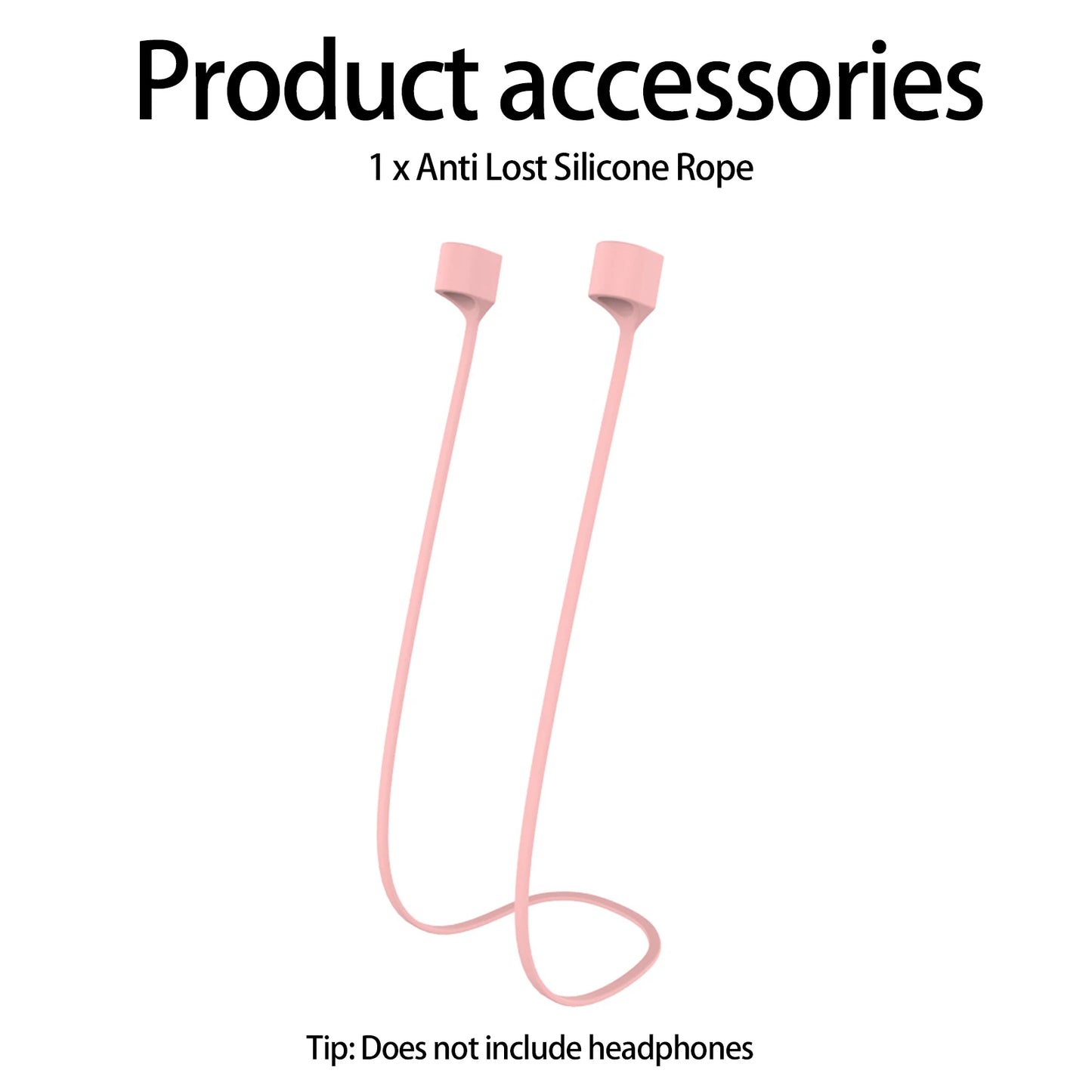 Silicone Magnetic String Rope For Apple AirPods Pro 2 3 Soft Anti-lost Cords Neck Strap For Air Ear Pods 1 2 Universal Earphone