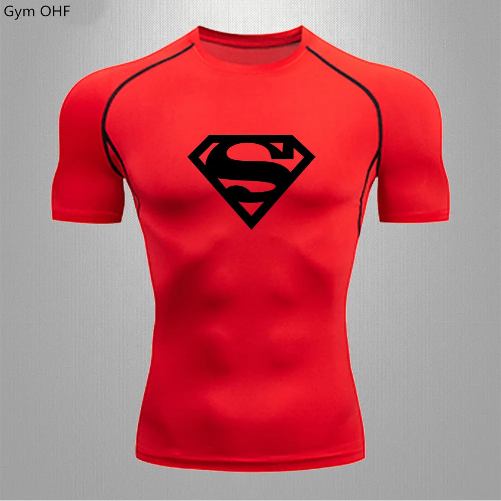 Men Gym Fitness Workout Tights Sport Jersey Athletic Running Shirt Compression Long Sleeve T Shirt Men Elastic Training T-shirt