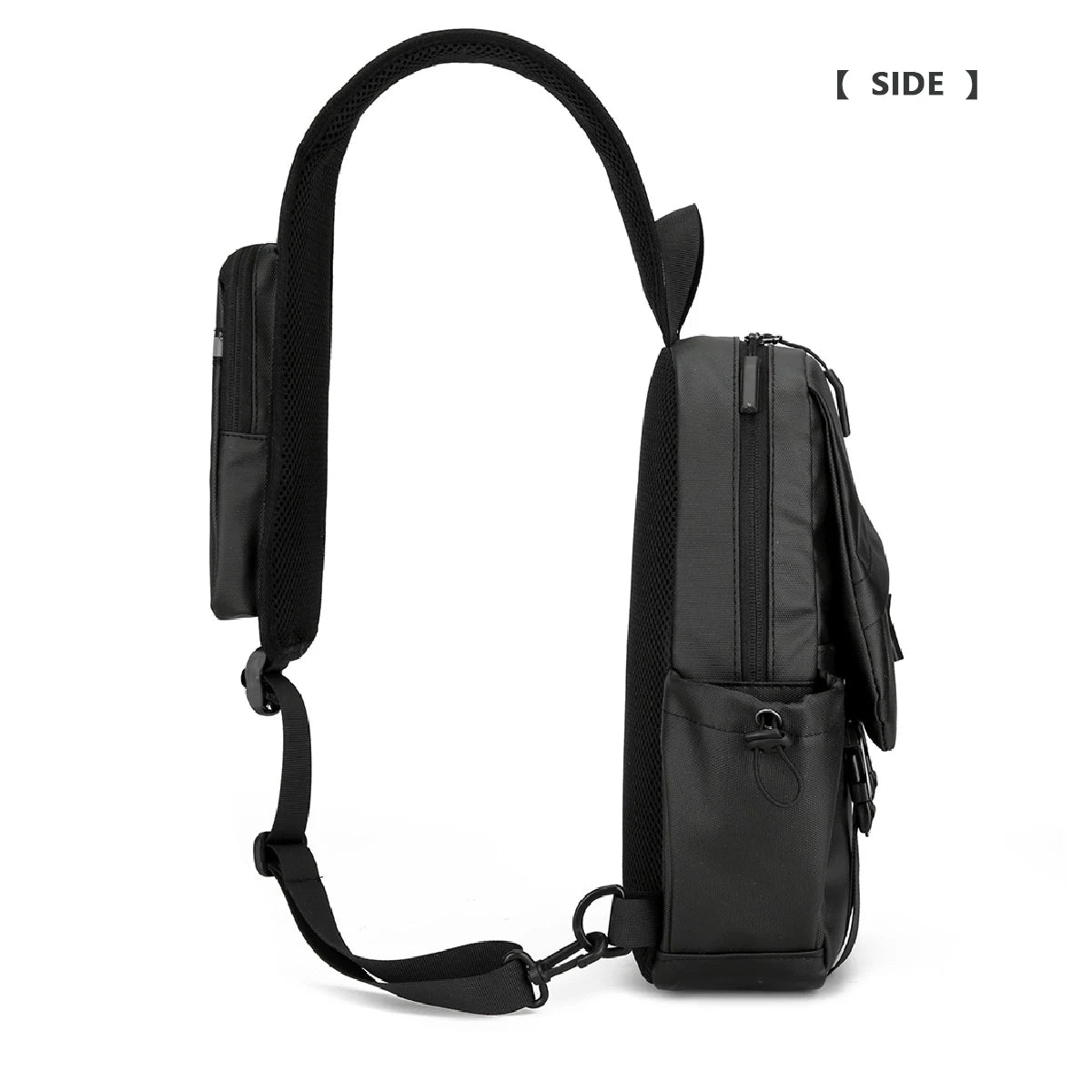 Men's essential chest bag, motorcycle, outdoor hiking, camping, fishing, leisure single shoulder sling bag