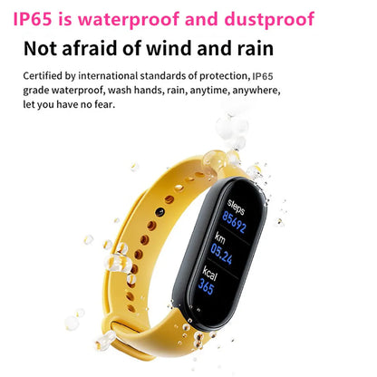 M6 Smartwatch Heart Rate Blood Pressure Monitoring Smart Watch Men Women Fitness Tracker Watch Waterproof Sports Watches Band