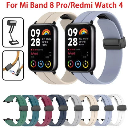 Silicone Wristband for Xiaomi Redmi Watch 4 Smart Strap Replacement Corre Magnetic Bracelet Mi Watch 8Pro 8 Pro SmartWatch Band