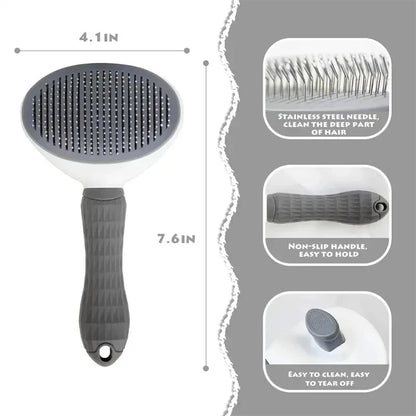 Pet Dog Brush Cat Comb Self Cleaning Pet Hair Remover Brush For Cats Dogs Grooming Tools Pets Dematting Comb Dogs Accessories