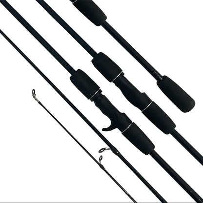 Casting Spinning Fishing Rod 1.8m 1.68m UltraLight Carbon Fiber Rod Pole 2 Section Baitcasting Fishing Rod