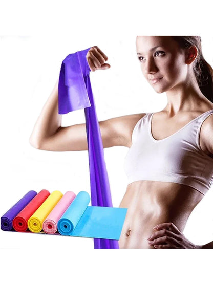 Yoga Elastic Bands Portable Pilates Hip Circle Expander Bands Latex Tension Gym Family Strength Training Resistance Belt