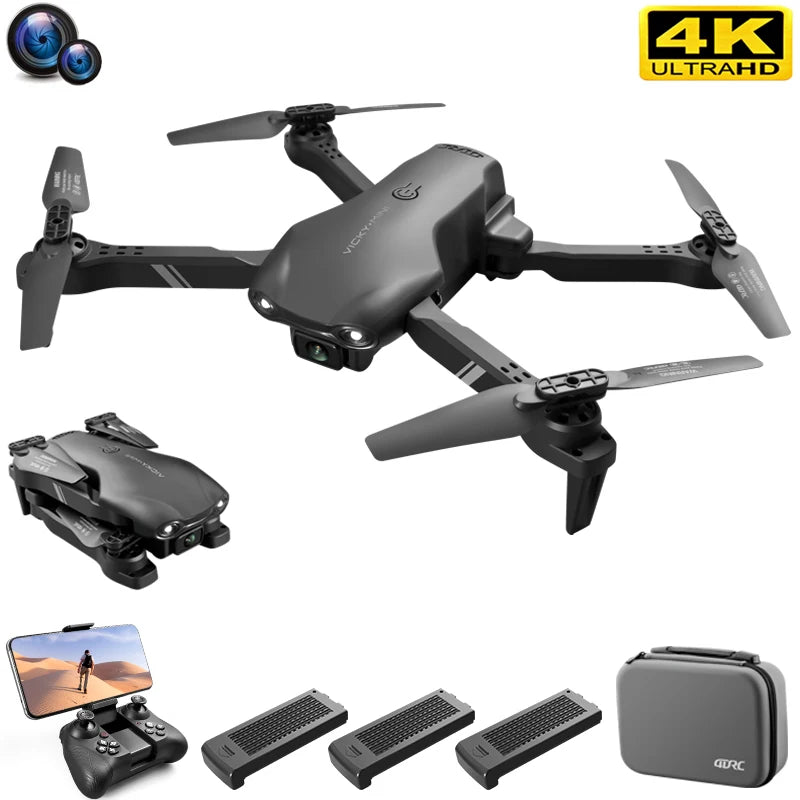 4DRC New Mini Drone With Wide Angle HD 4K 1080P Dual Camera WiFi Fpv RC Foldable Quadcopter Dron Gift Toys