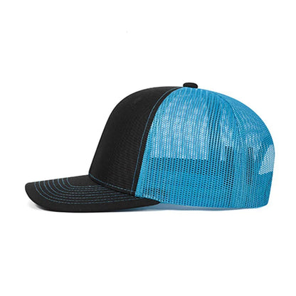 PANGKB Brand Blank Black Cap high quality blue mesh breathable sports snapback hat adult mountain climbing running trucker cap