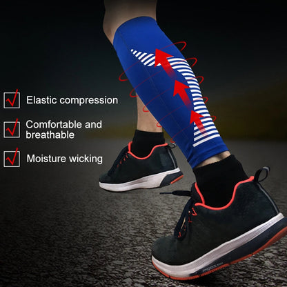 Leg Compression Sleeve, Calf Support Sleeves Legs Pain Relief for Men Women, Comfortable Footless Socks for Fitness, Running