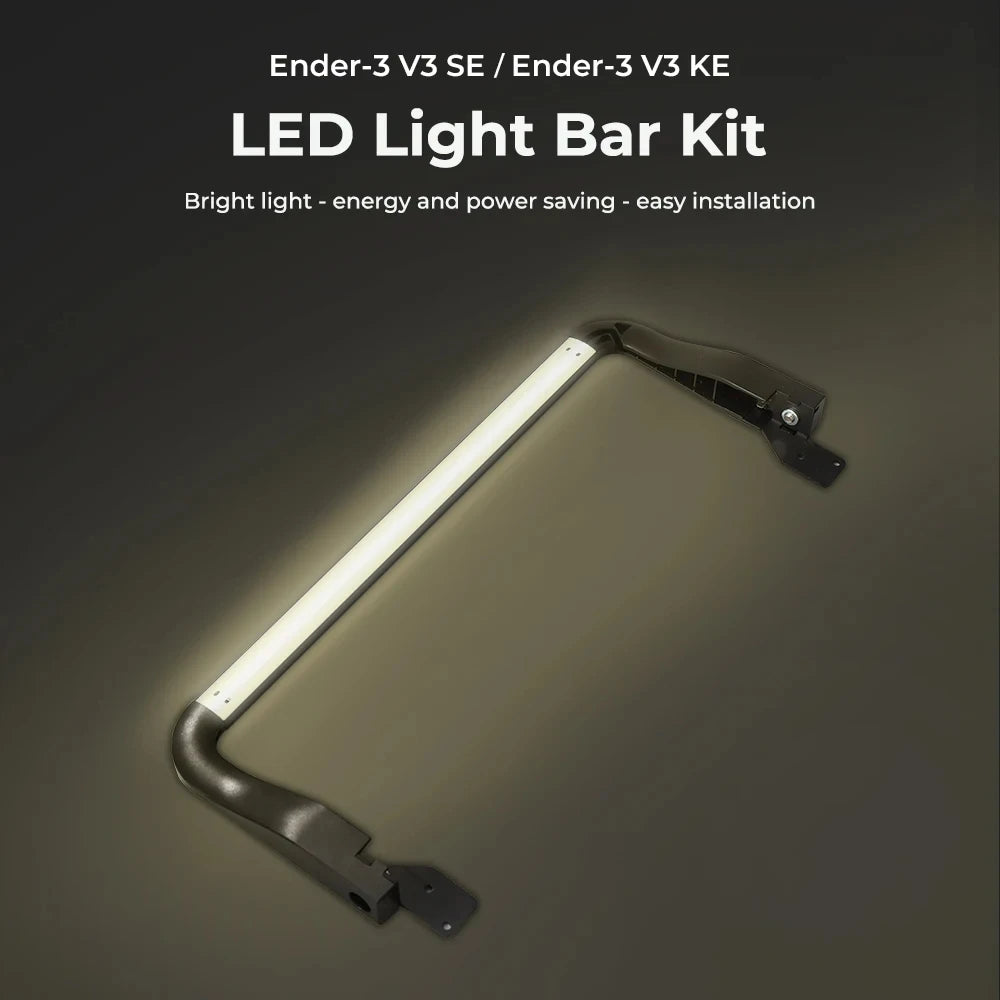 Creality Official Ender 3 V3 SE/KE LED Light Bar Kit 3D Printer LED Light 24V 5W No Strobe Soft Light for Ender-3 V3 SE / V3 KE