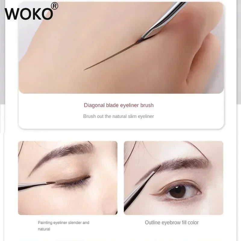 Upgrade Blade Eyeliner Brush Ultra Thin Fine Angle Flat Eyebrow Brush Under The Eyes Place Makeup Brush Precise Detail Brushes