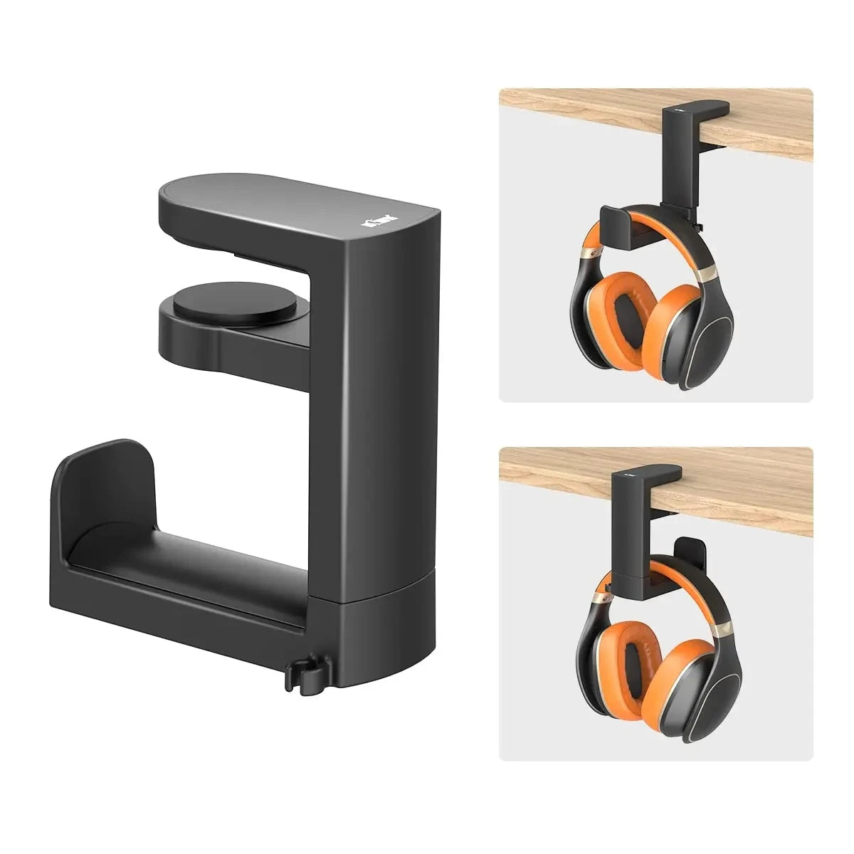 360° Rotating Headphone Stand Aluminum Support Headset Stand  PC Gaming Headset Stand  Desk Hanger Hook For Earphone Controller