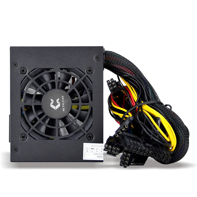 METALFISH SFX-500W SFX Power-Supply NON-Modular For Gaming Computer Case Black or White PSU Version Stable Silent Long Life