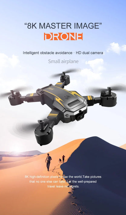 S6 Mini Drone Professional 4K HD Camera For XIAOMI Optical Flow Localization 3sided Obstacle Avoidance Quadcopter Toy Gift