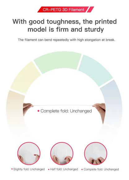 CREALITY Original CR-PETG Filament 1KG 1.75mm 7 Colors Choose High Temperature Eco-friendly Odorless Non-toxic Excellent