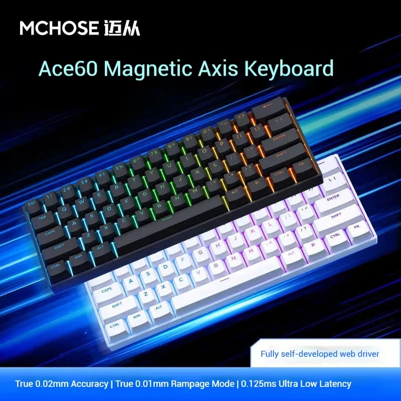 MCHOSE ACE60 Pro Magnetic Axis Mechanical Keyboard Gaming And Esports Desktop Computer Customized Wired Keyboard USB Interface