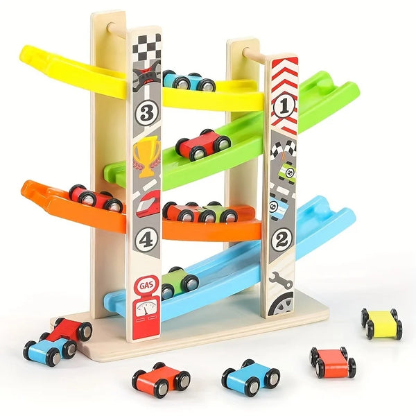 Pista educativa per bambini a 4 strati in legno