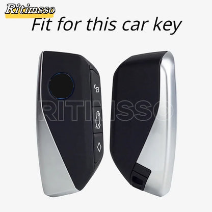 Transparent  Soft TPU Car Smart Key Cover Case For BMW X1 iX XM X5 X6 X7 i7  2023 2024 Accessories