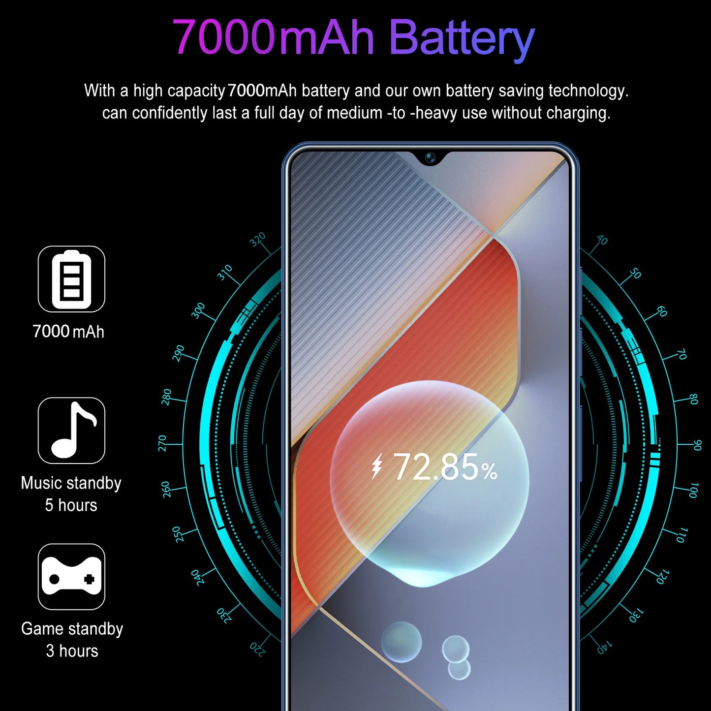 NEW GT10 Pro Mobile Phones 7.3 HD Face recognition Original 5G Dual Sim Android Face Recognition Unlocked 108MP Cell Phone