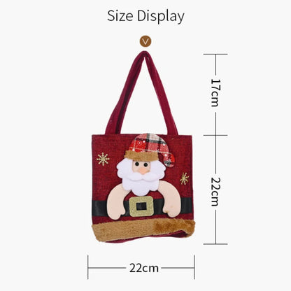 PCS 1-20 Christmas Gift Bags Handbags Tote Bags Candy Bags Snowman Bear Gift Bags Storage Bags Christmas Decoration