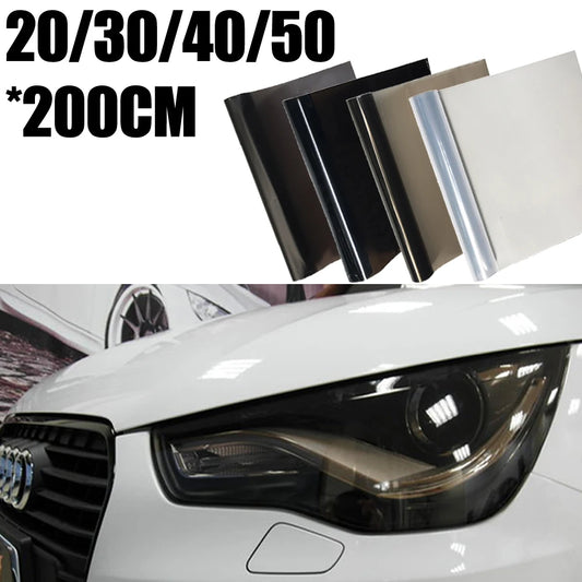 Car Headlights Film Waterproof Film for Car Fog Light Rear Lamp Vinyl Wrap Film Sheet Sticker Cover Car Styling 50/40/30x200CM 