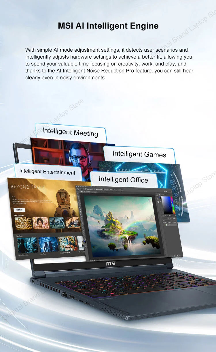 2024 MSI Cyborg 14 Gaming Laptop 14 Inch FHD 144Hz IPS Screen Notebook i5-13420H 16GB 512GB SSD RTX4050 Netbook Laptop Computer