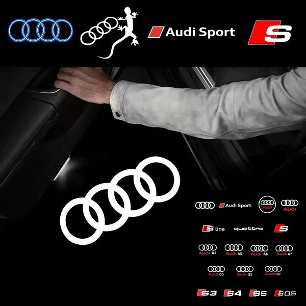 Proiettore di luce di benvenuto con logo a LED  Audi
