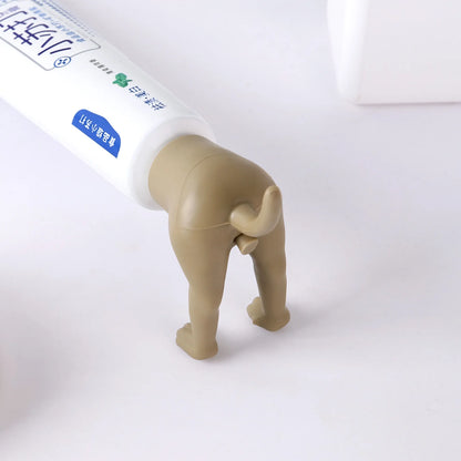 Pooping Dog Butt Toothpaste Topper Pooping Toothpaste Cap Vomit Topper Dispenser Cap Animal  Funny Gadgets Gift For Friends