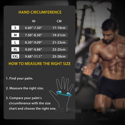 Pair Bodybuilding Gym Gloves for Men Women Weightlifting Dumbbell Training Anti-Slip Fitness Gloves Crossfit Workout Exercise