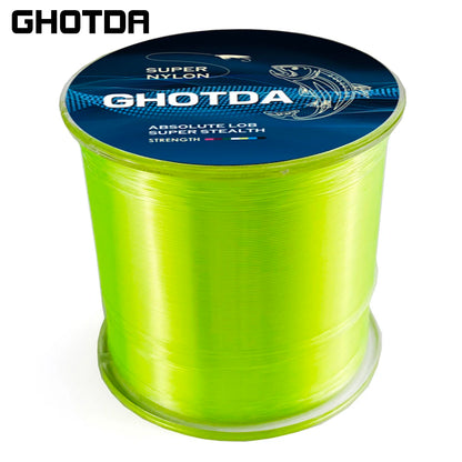 GHOTDA 500M Nylon Fishing Line Durable Monofilament Fishing Wire Rock Sea Fishing Line