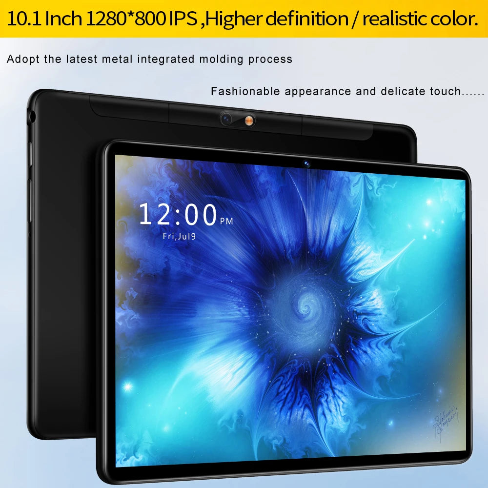 BDF 10.1'' Tablet PC Android 11 Support 4G/3G Dual SIM Card Tablets 4GB+64GB Bluetooth Wi-Fi Tablet Android Pc