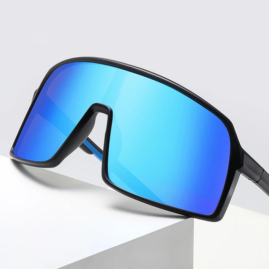 Large Frame UV400 Polarized Sports Cycling Bike Glasses Men Women TR90 MTB Baseball Running Fishing Softball Sunglasses