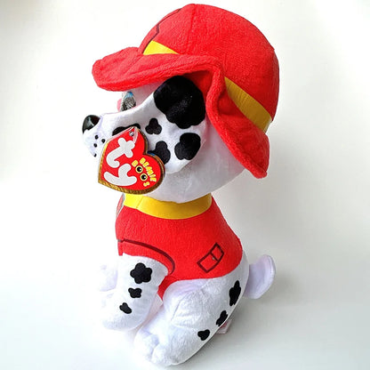 8 Style 25cm Ty Beanie Big Eyes Stuffed Plush Toy Dog Skye Marshall Chase Rocky Zuma Tracker Rubble Children Christmas Gifts