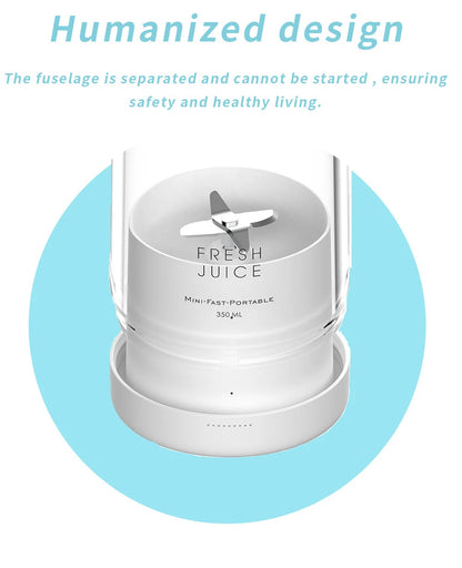 Portable Rechargeable juicer blender wireless mixer fresh juice 350ml