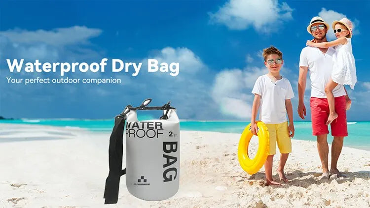 2L Waterproof Dry Bag Pack Sack Swimming Rafting Fishing Boaring River Trekking Floating Sailing Storage Difting Bag