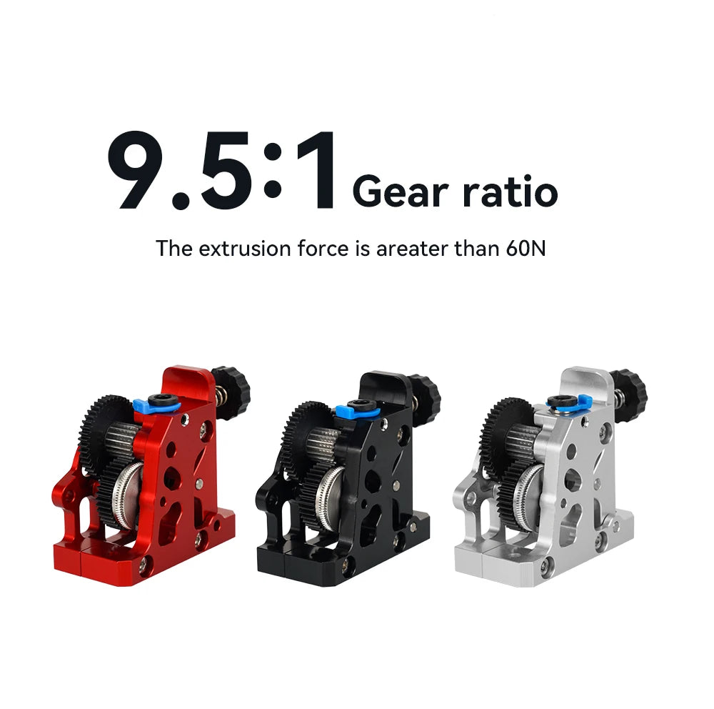 For CR10 CR 10S Ender3 V2 VORON HGX LITE Extruder Dual Gear Extruder Hard Steel Reduction Gear High Speed Motor 3D Printer Parts