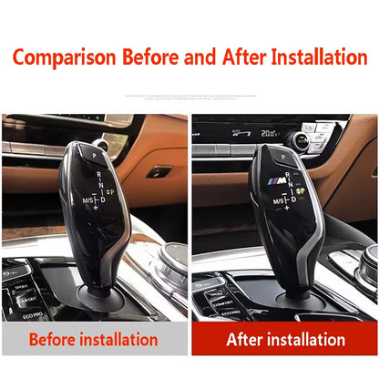 Car Gear Shift Knob Panel Cover For BMW 1 2 3 4 5 7Series F01 F02 X1 X3 X5 X6 M3 M5 F30 F32 F48 With Logo Interior Modificatio