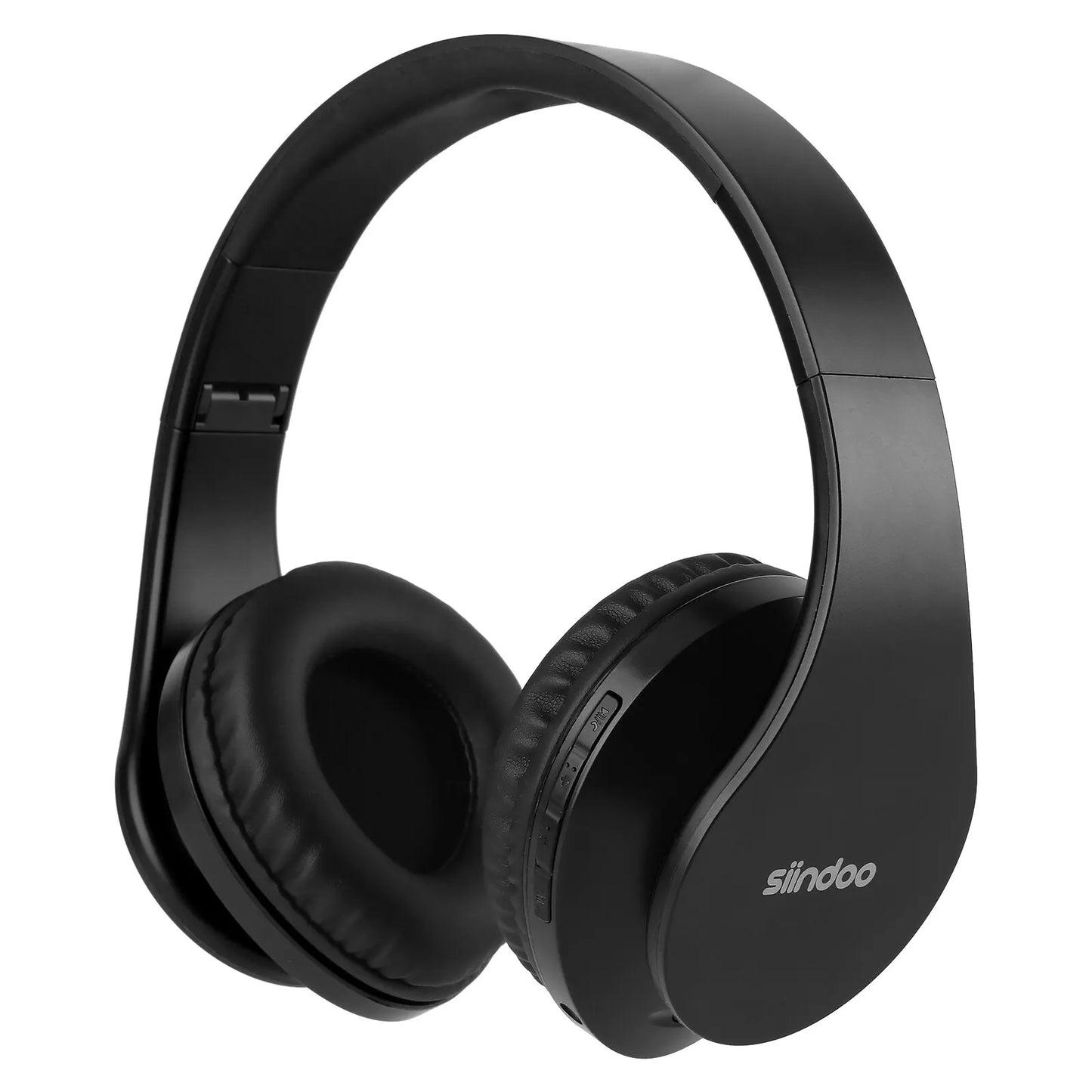 Siindoo JH-812 Wireless Headphone Foldable Stereo BT5.1 Earphones Music Headset FM and Support SD Card with Mic for Mobile PC TV