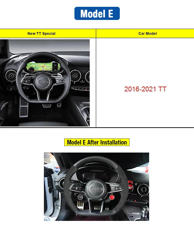 Realsun R8 Style Engine Start Stop Drive Select Steering Wheel Button For Audi A3 S3 A4 S4 A5 A6 A7 Q3 Q5 VW Skoda Cadillac Seat